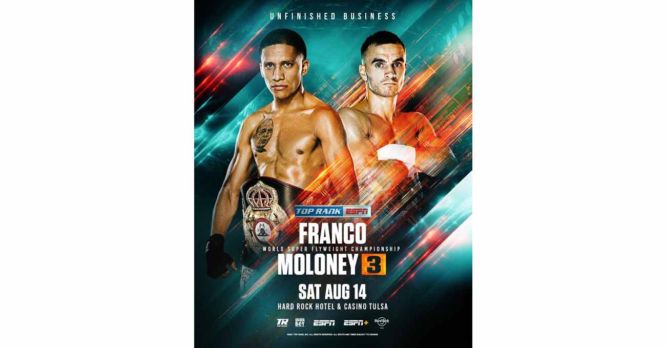 Poster of Franco vs Moloney 3 2021-08-14