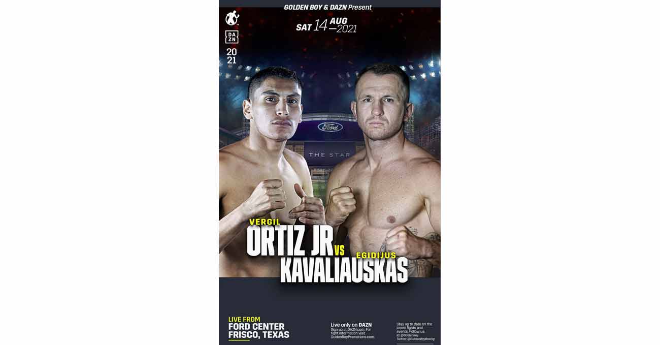 Poster of Ortiz vs Kavaliauskas 2021-08-14