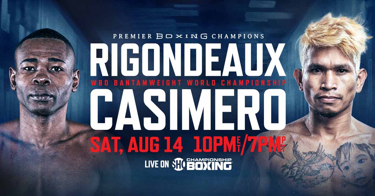 Guillermo Rigondeaux vs John Riel Casimero full fight video poster 2021-08-14