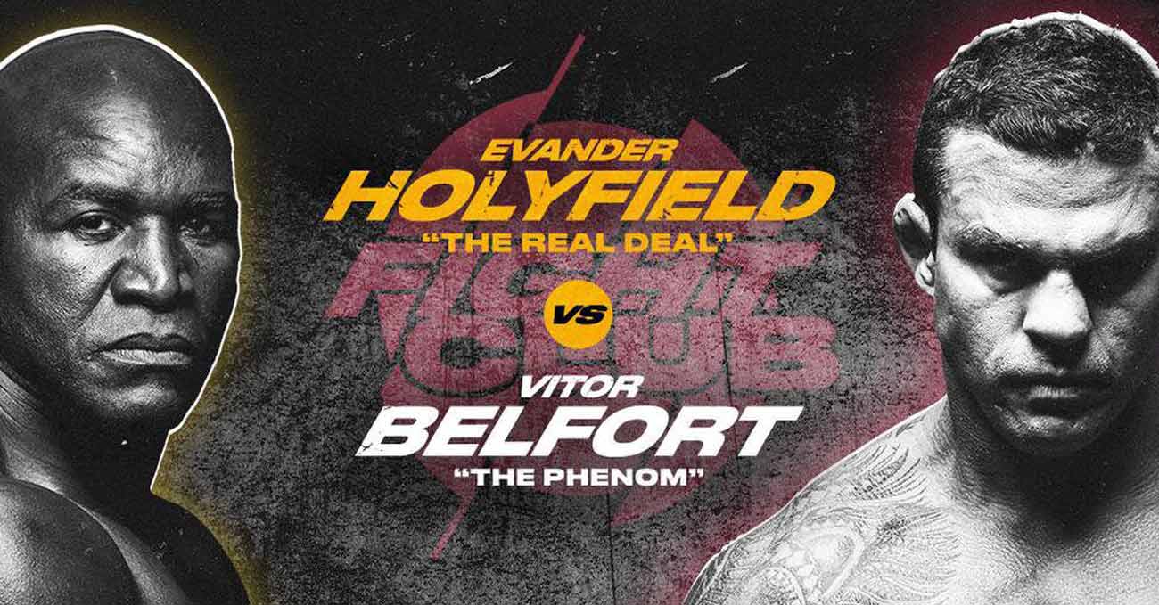 Evander Holyfield vs Vitor Belfort full fight video poster 2021-09-11