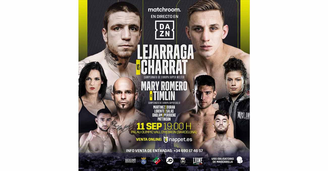 Kerman Lejarraga vs Dylan Charrat full fight video poster 2021-09-11