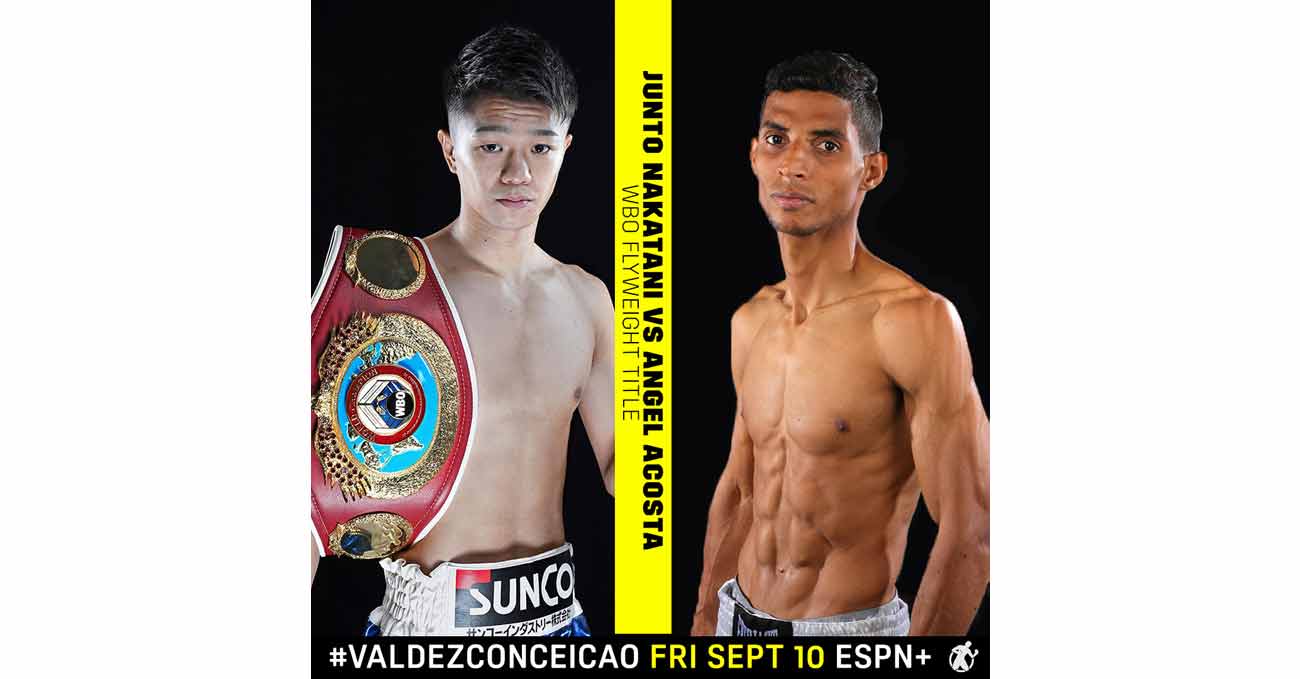 Junto Nakatani vs Angel Acosta full fight video poster 2021-09-10