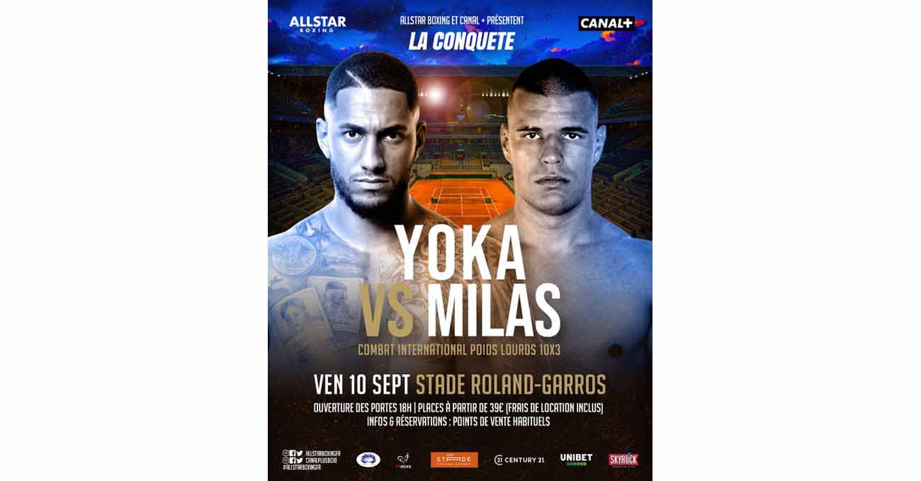 Tony Yoka vs Petar Milas full fight video poster 2021-09-10