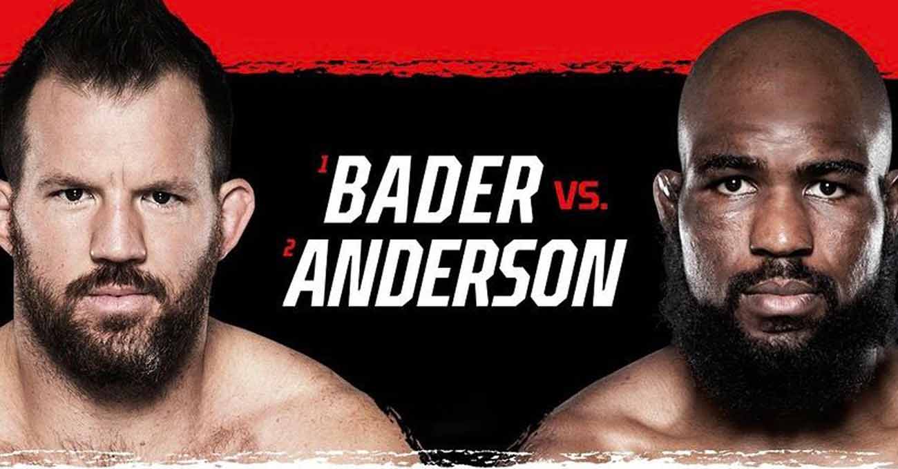 Ryan Bader vs Corey Anderson full fight video Bellator 268 poster