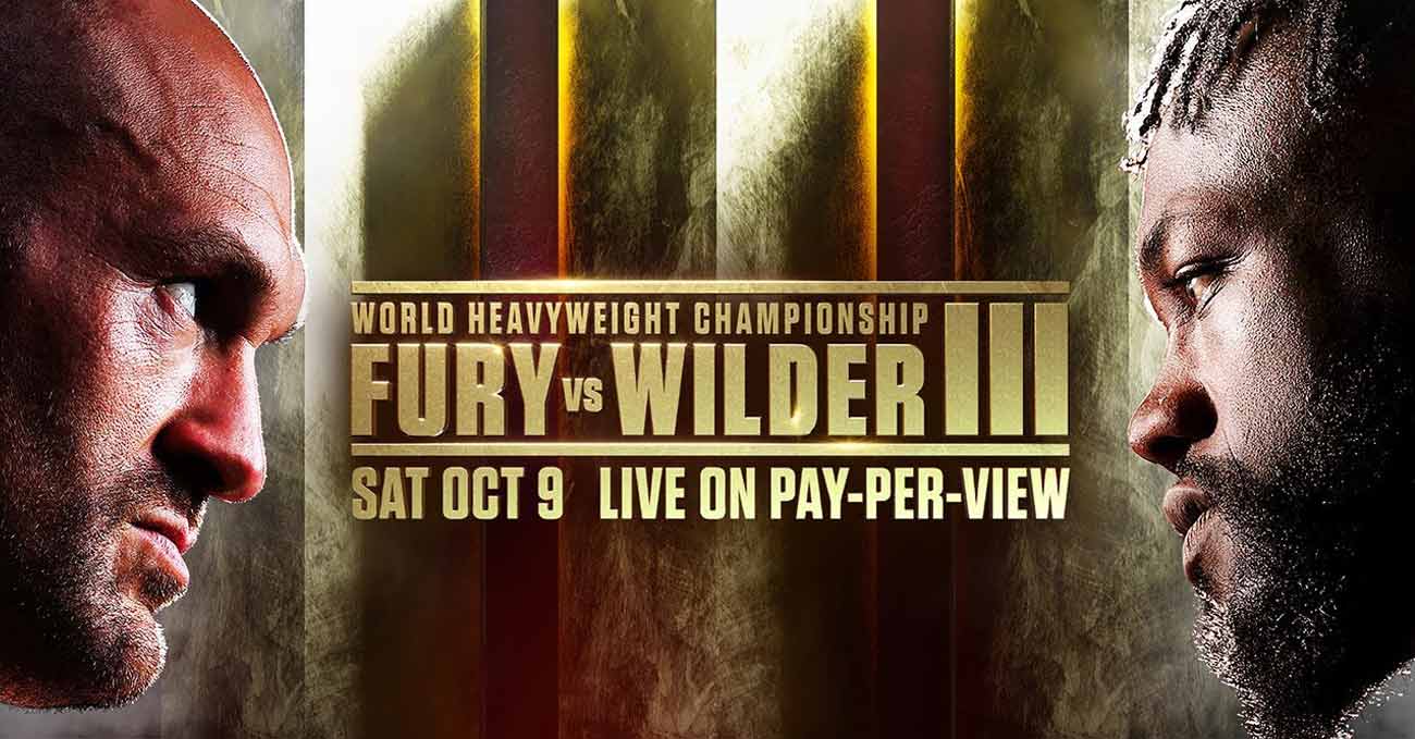 Tyson Fury vs Deontay Wilder 3 full fight video poster 2021-10-09