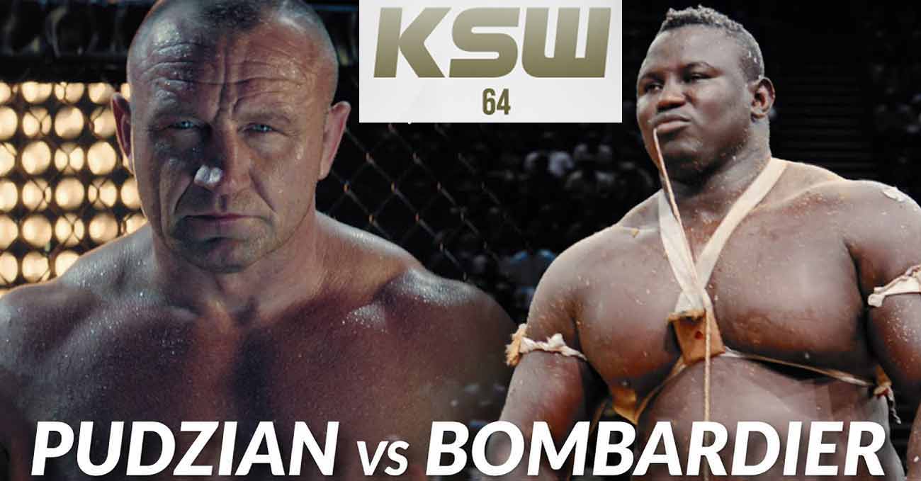 Mariusz Pudzianowski vs Bombardier full fight video KSW 64 poster