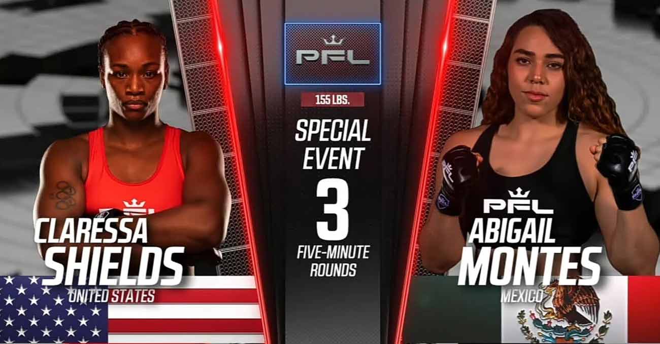 Claressa Shields vs Abigail Montes full fight video PFL 10 Finale poster