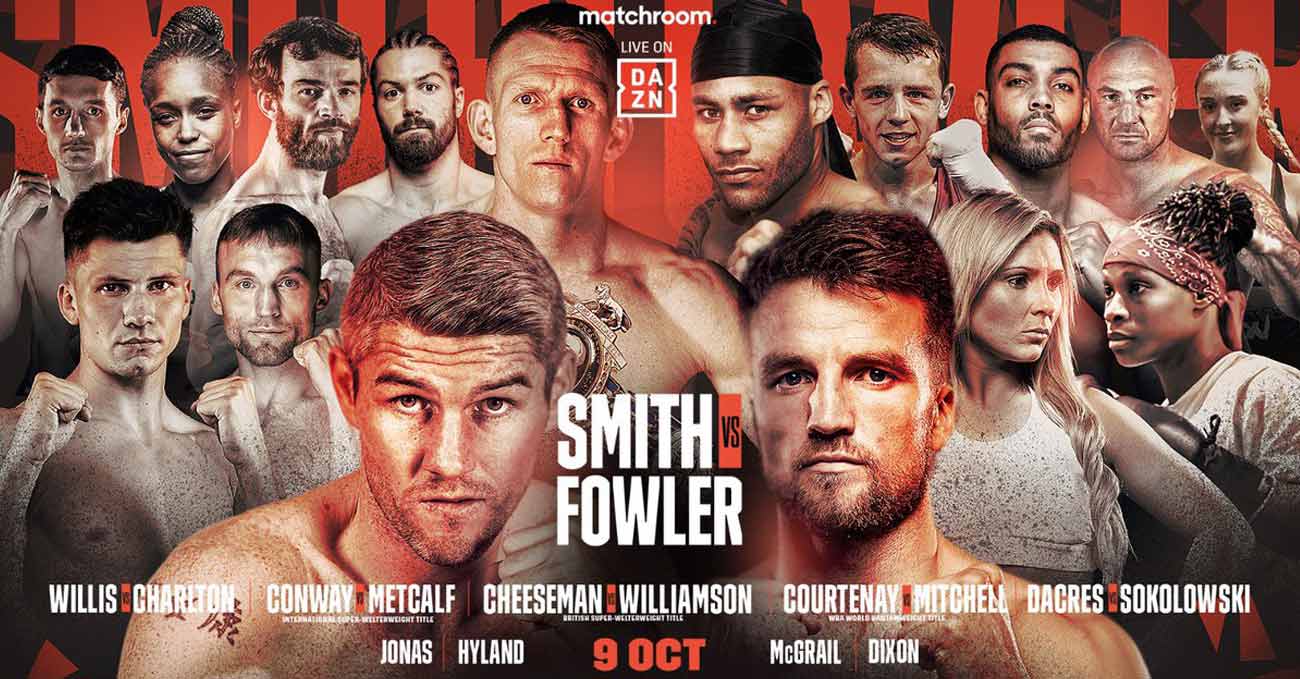 Liam Smith vs Anthony Fowler full fight video poster 2021-10-09