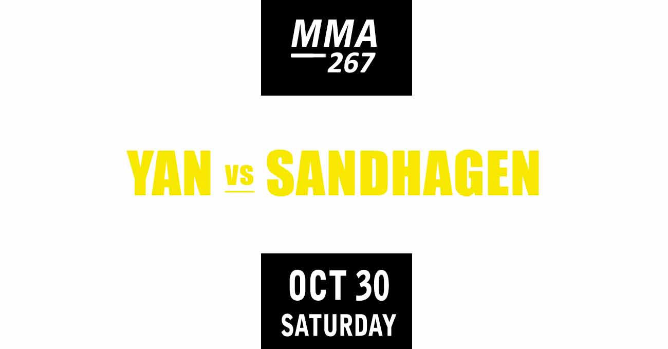Petr Yan vs Cory Sandhagen full fight video UFC 267 poster by ATBF