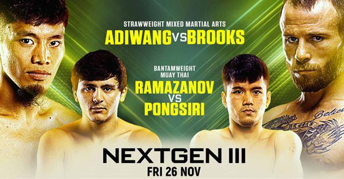 Lito Adiwang vs Jarred Brooks full fight video ONE NextGen 3 poster