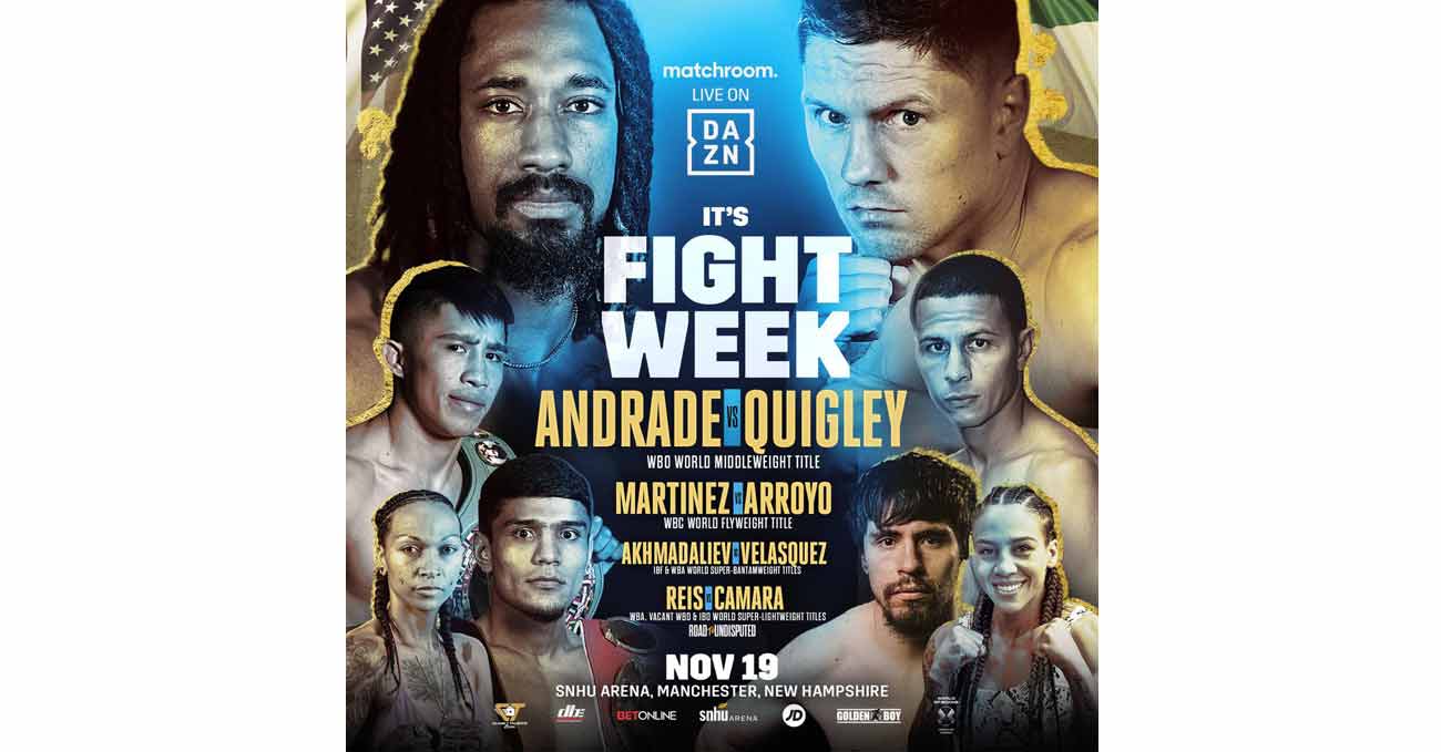 Demetrius Andrade vs Jason Quigley full fight video poster 2021-11-19