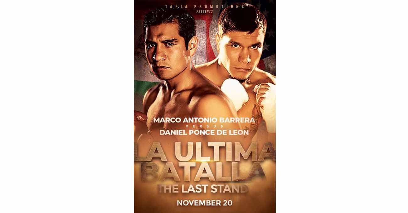 Marco Antonio Barrera vs Daniel Ponce De Leon full fight video poster 2021-11-20