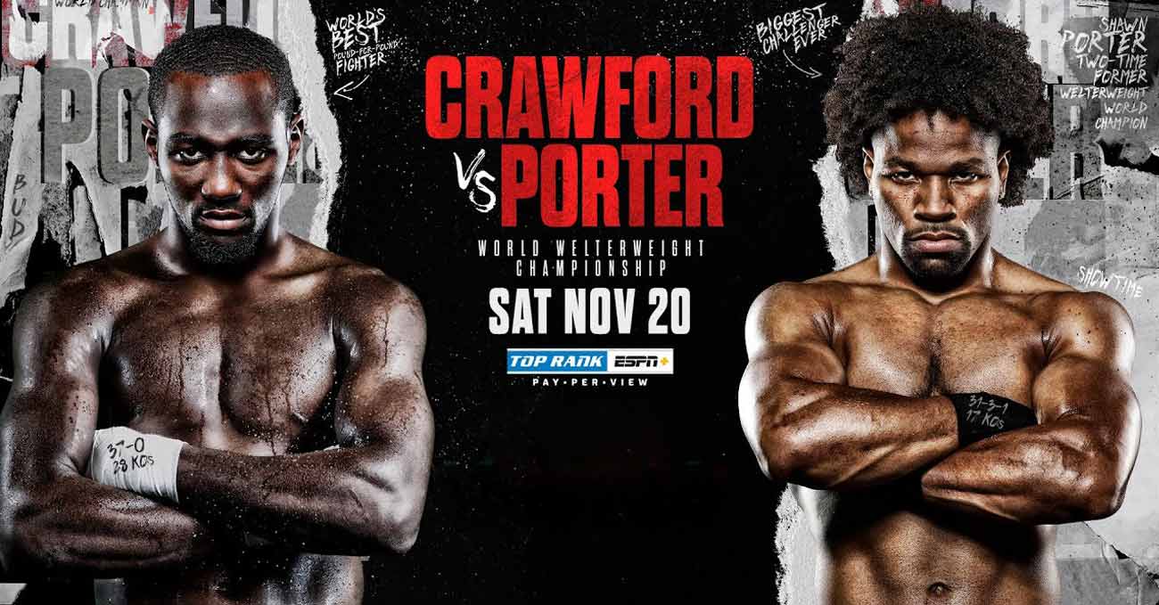 Terence Crawford vs Shawn Porter full fight video poster 2021-11-20