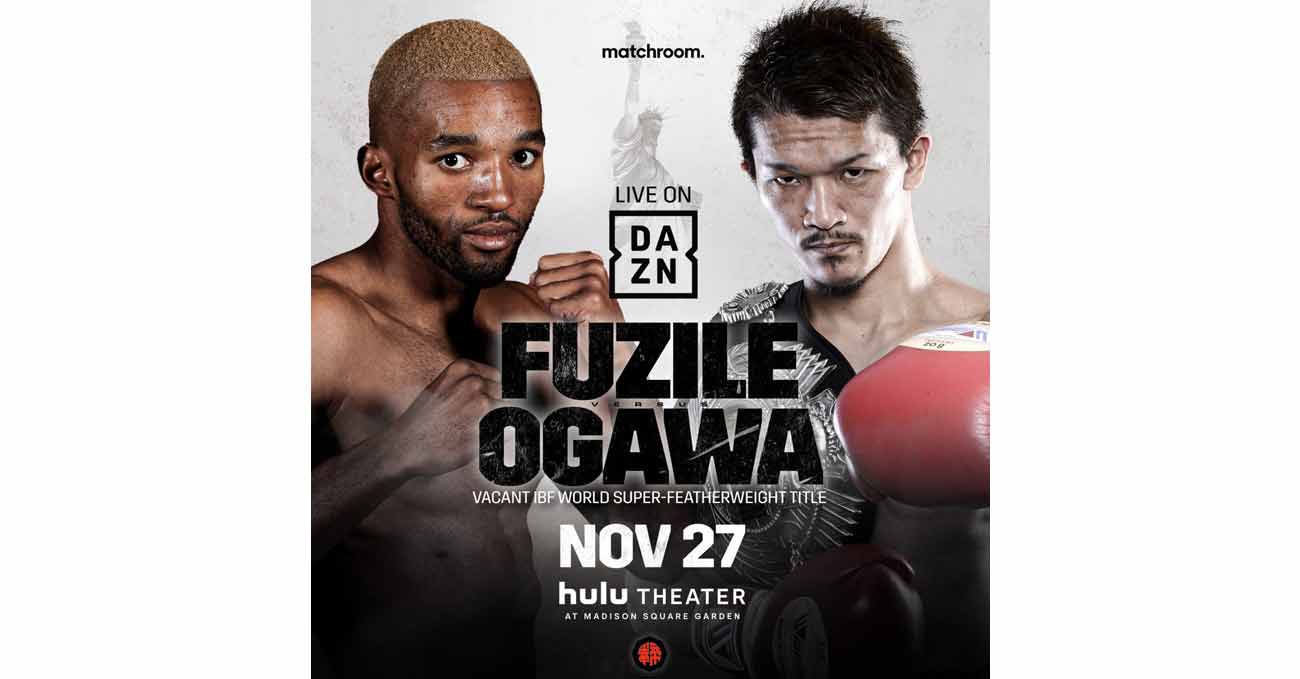 Azinga Fuzile vs Kenichi Ogawa full fight video poster 2021-11-27
