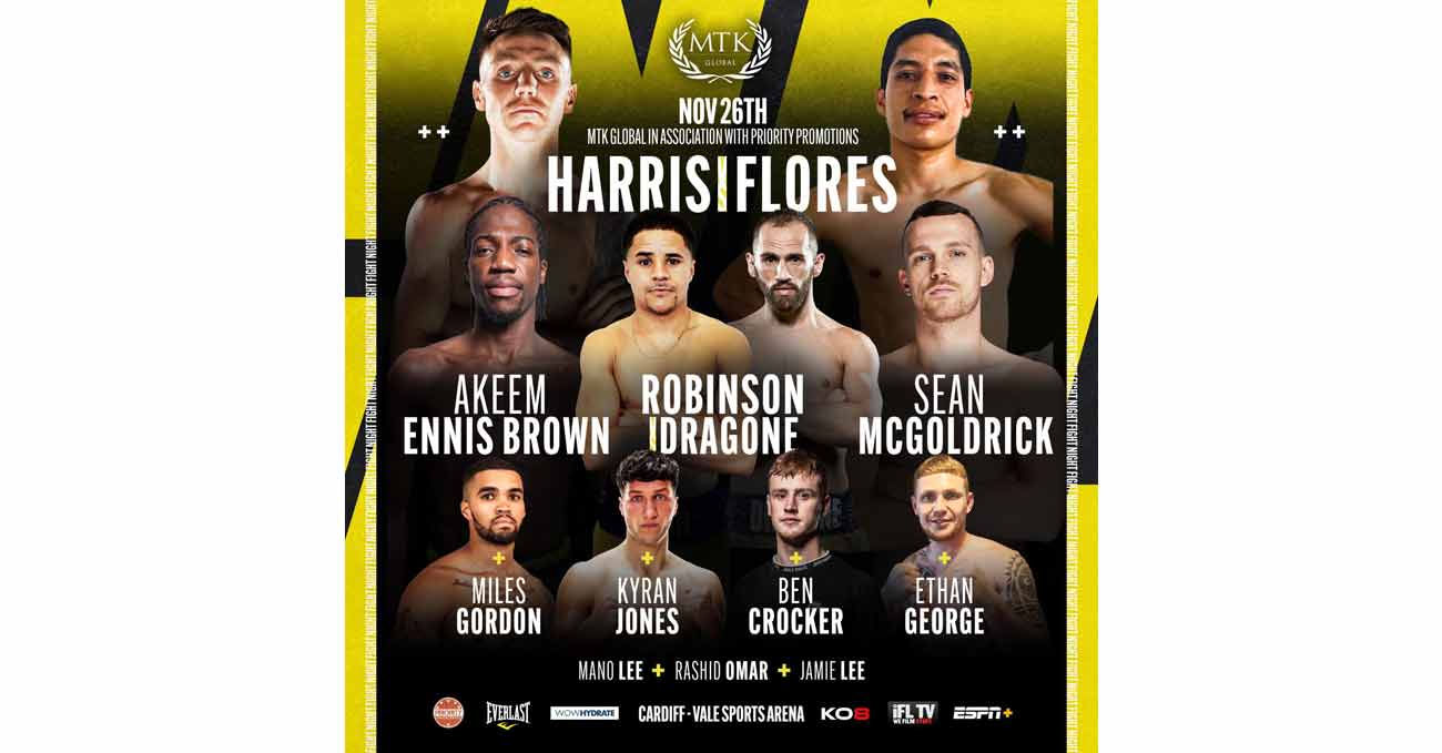 Jay Harris vs Hector Gabriel Flores full fight video poster 2021-11-26