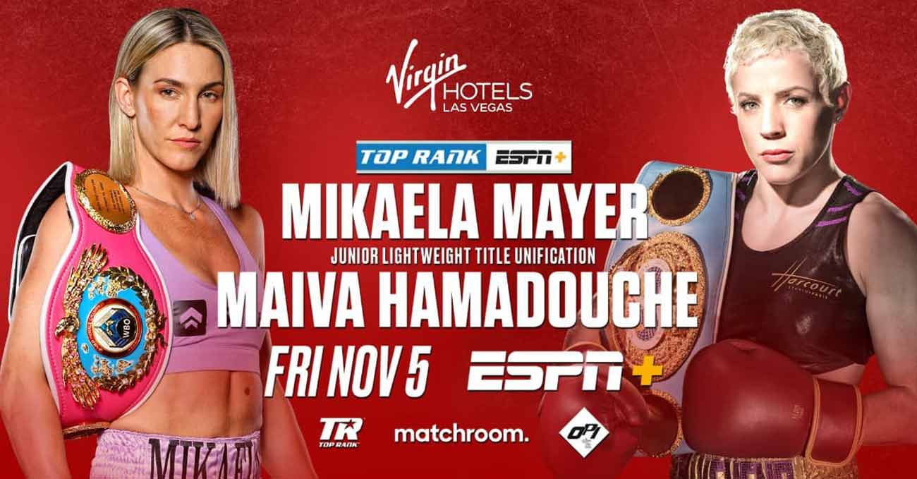 Mikaela Mayer vs Maiva Hamadouche full fight video poster 2021-11-05