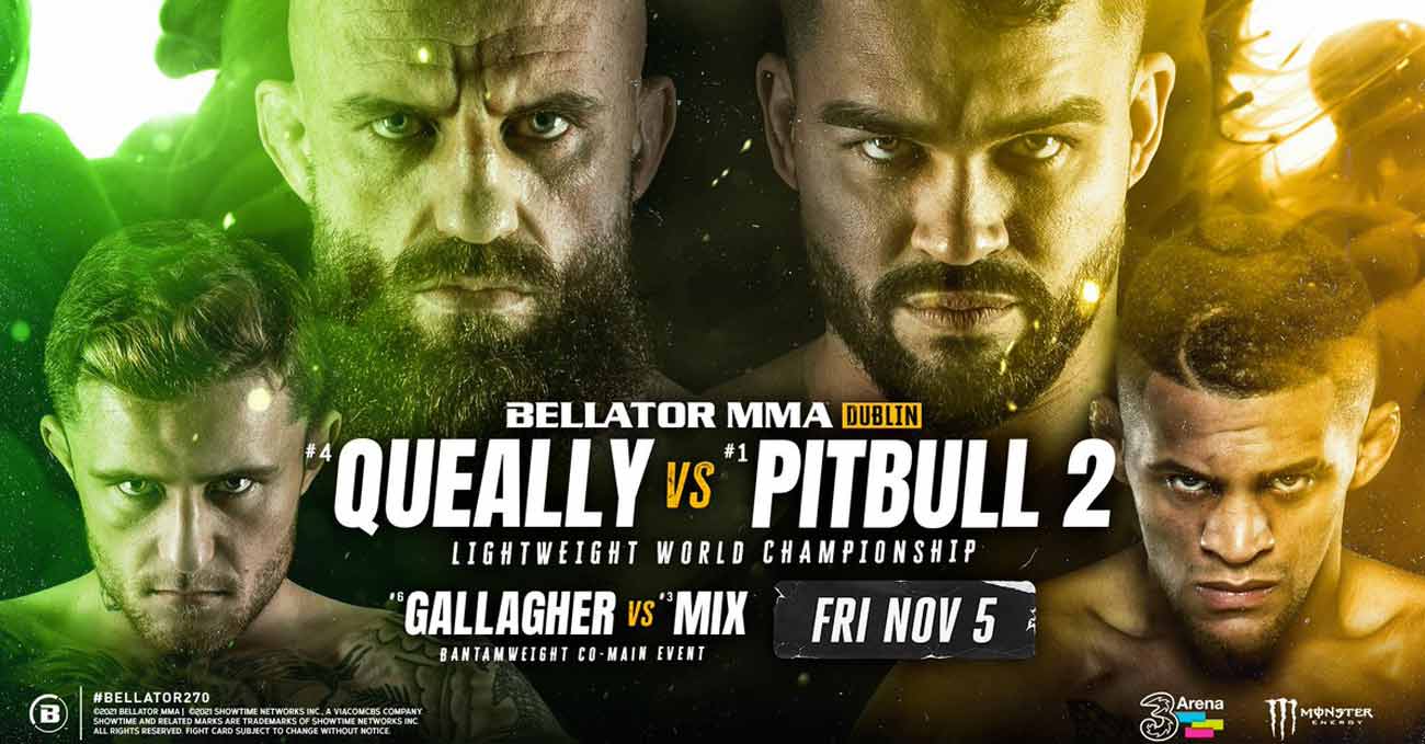Peter Queally vs Patricky Freire 2 full fight video Bellator 270 poster