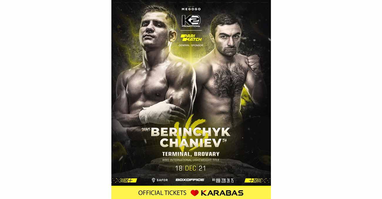 Denys Berinchyk vs Isa Chaniev full fight video poster 2021-12-18