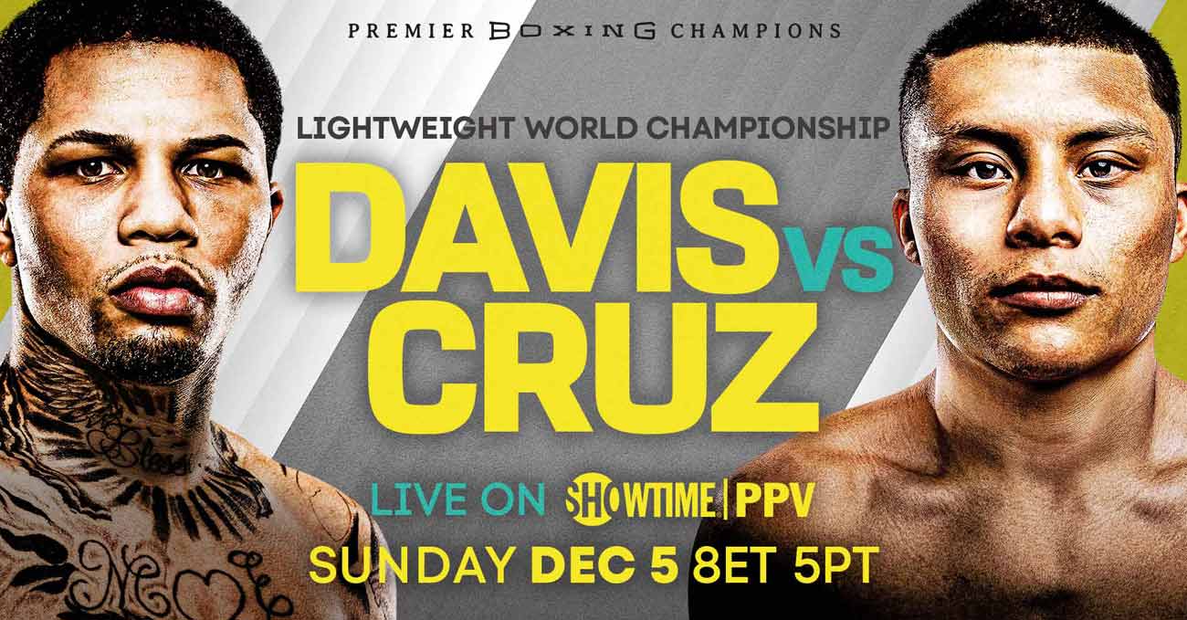 Gervonta Davis vs Isaac Cruz Gonzalez full fight video poster 2021-12-05