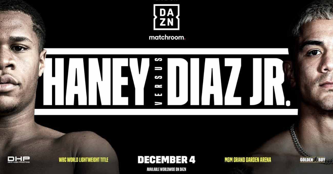 Devin Haney vs Joseph Diaz full fight video poster 2021-12-04