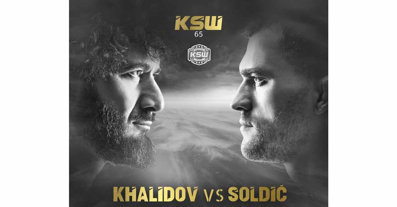 Mamed Khalidov vs Roberto Soldic full fight video KSW 65 poster