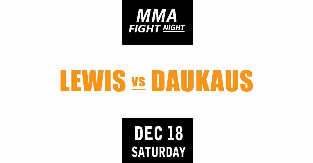 Derrick Lewis vs Chris Daukaus full fight video UFC Vegas 45 poster by ATBF