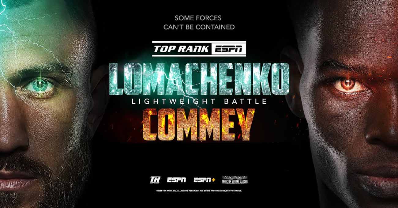 Vasyl Lomachenko vs Richard Commey full fight video poster 2021-12-11