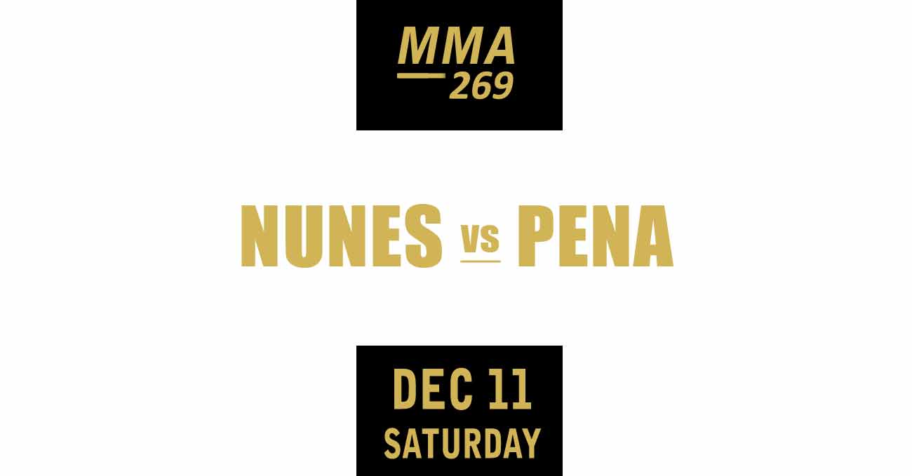Amanda Nunes vs Julianna Pena full fight video UFC 269 poster by ATBF