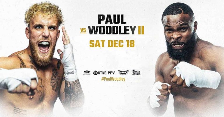 Jake Paul Vs Tyron Woodley 2 Free Fight