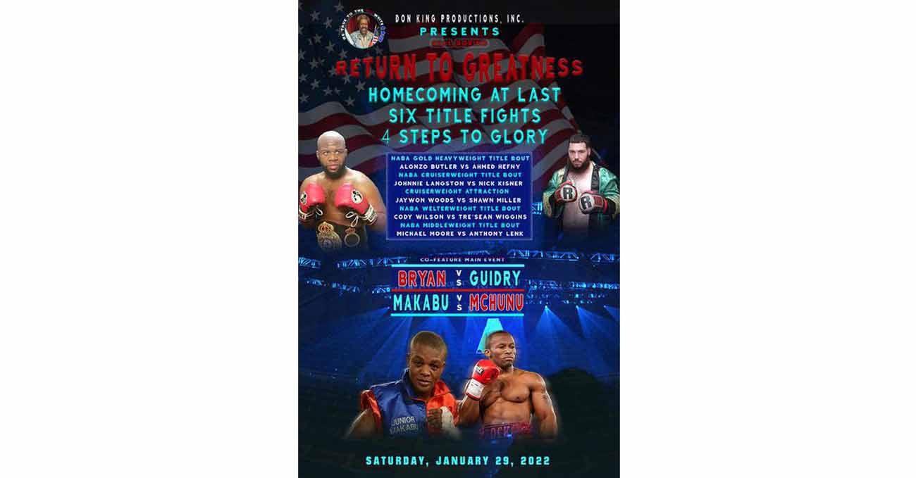 Trevor Bryan vs Jonathan Guidry full fight video poster 2022-01-29