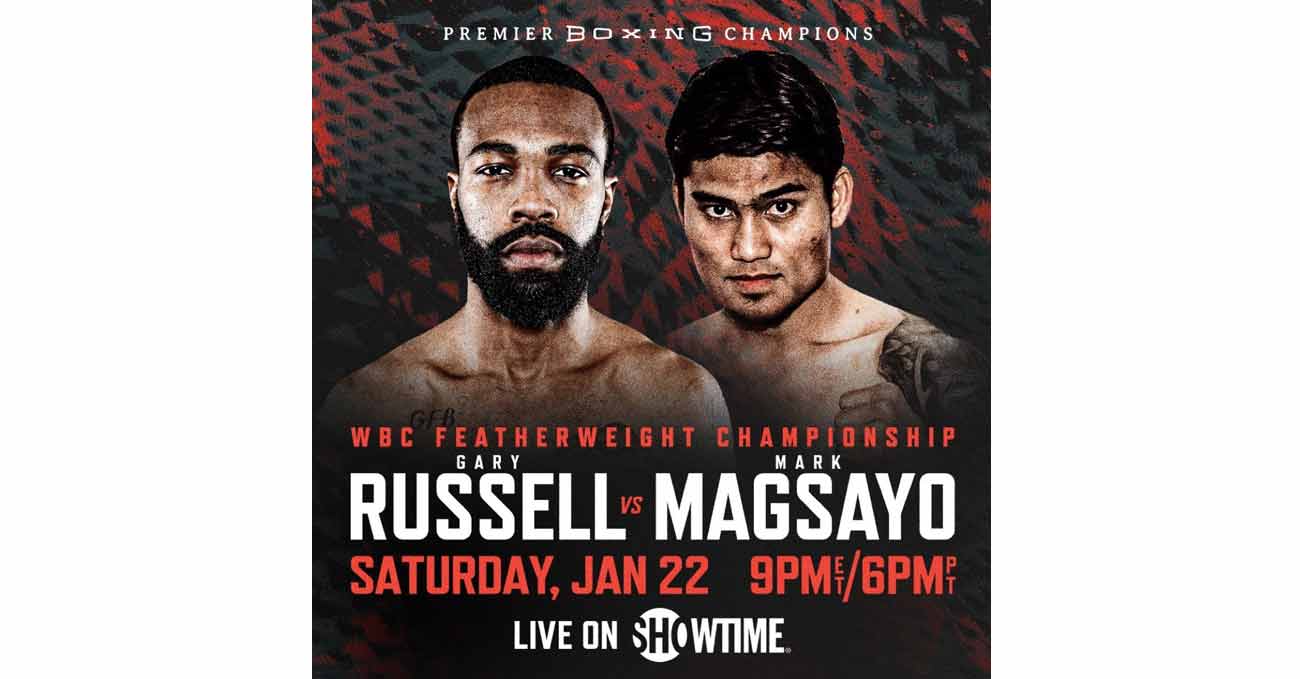 Gary Russell Jr vs Mark Magsayo full fight video poster 2022-01-22