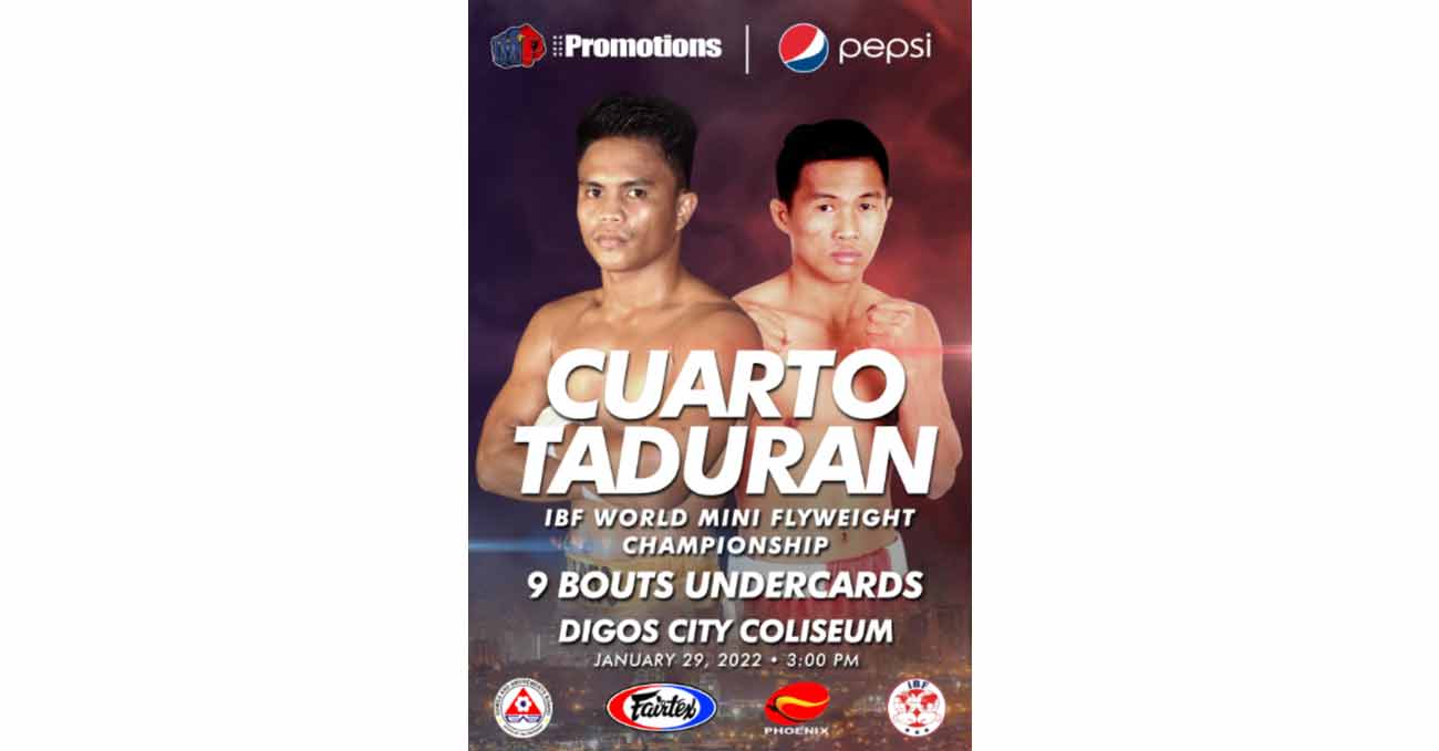 Rene Mark Cuarto vs Pedro Taduran 2 full fight video poster 2022-02-06