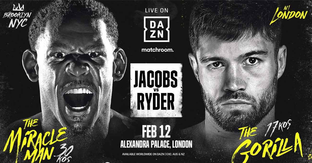 Daniel Jacobs vs John Ryder full fight video poster 2022-02-12