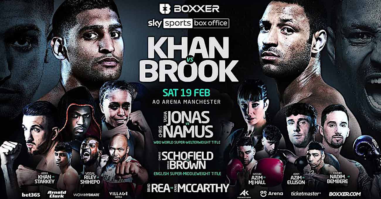 Amir Khan vs Kell Brook full fight video poster 2022-02-19