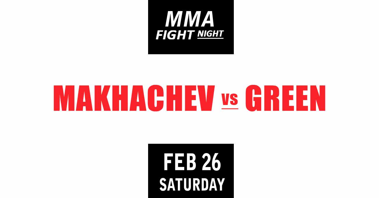 Islam Makhachev vs Bobby Green full fight video UFC Vegas 49 poster by ATBF
