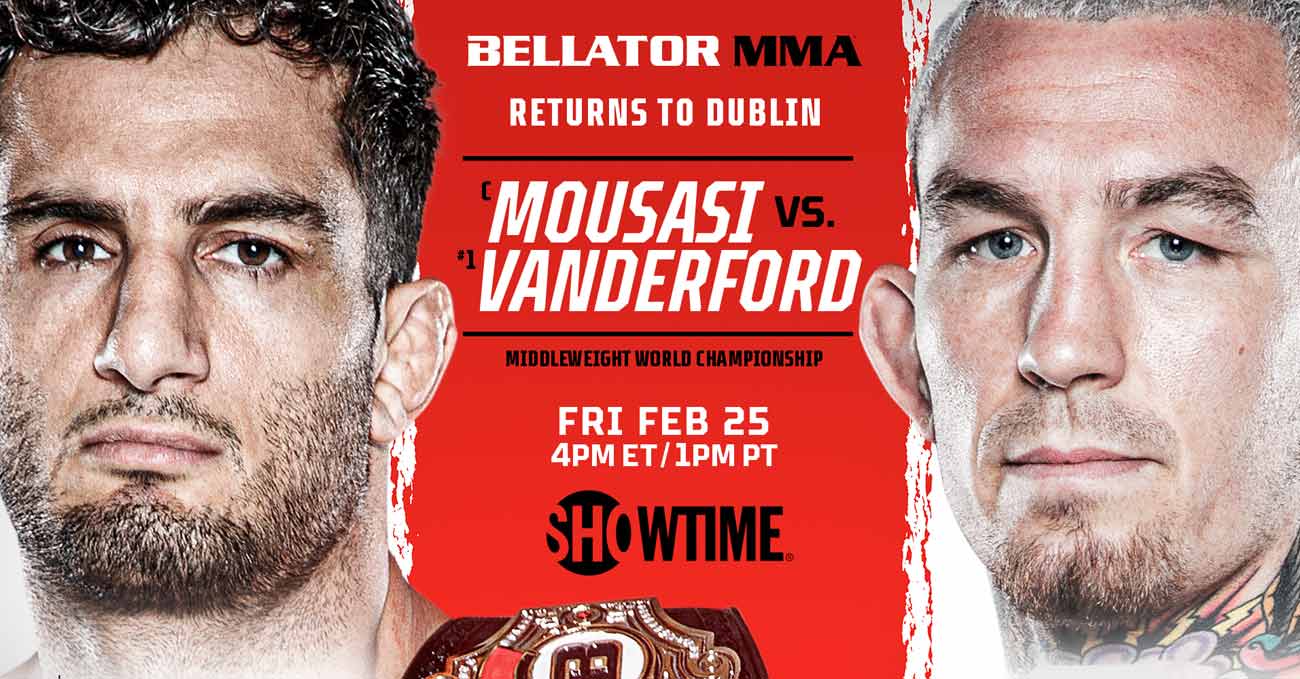 Gegard Mousasi vs Austin Vanderford full fight video Bellator 275 poster