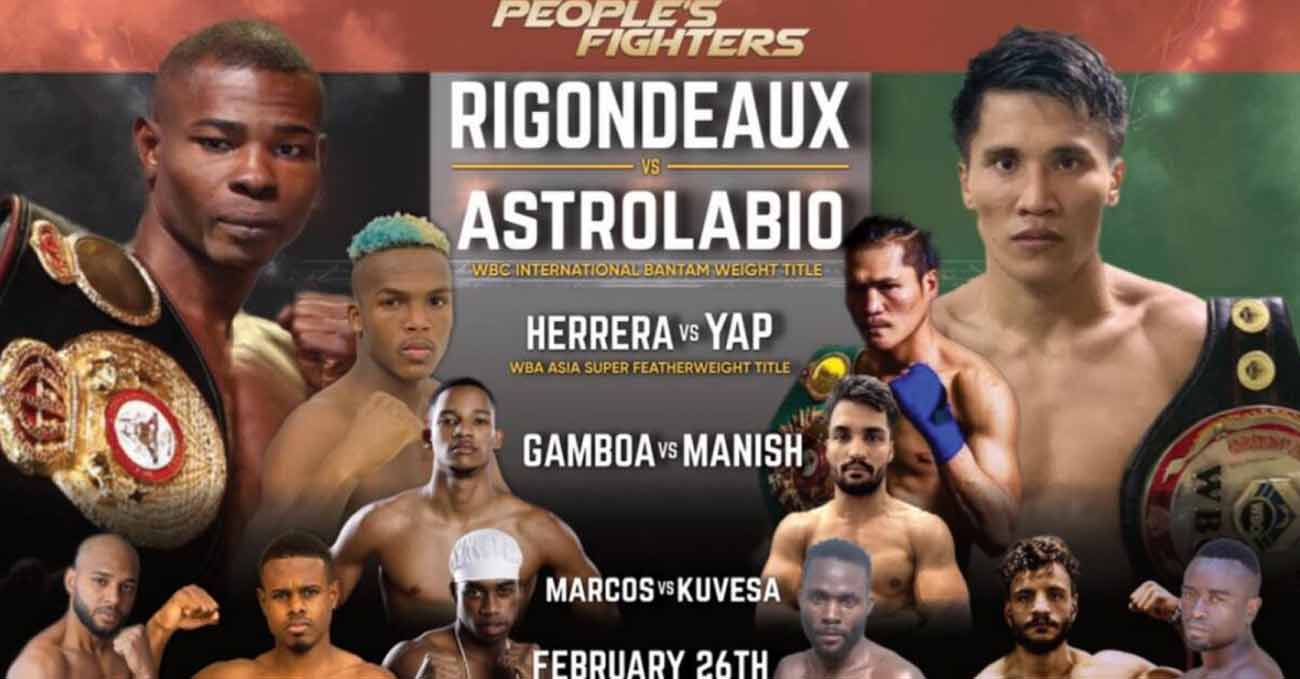 Guillermo Rigondeaux vs Vincent Astrolabio full fight video poster 2022-02-26