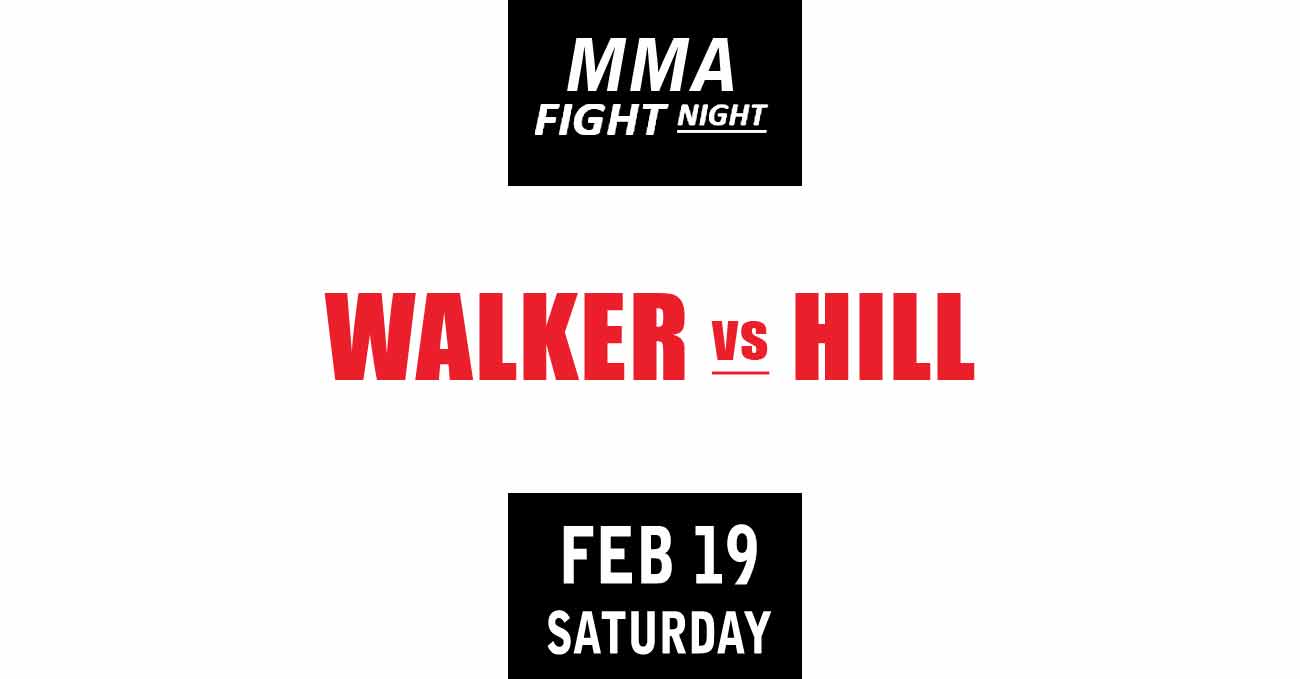 Johnny Walker vs Jamahal Hill full fight video UFC Vegas 48 poster by ATBF