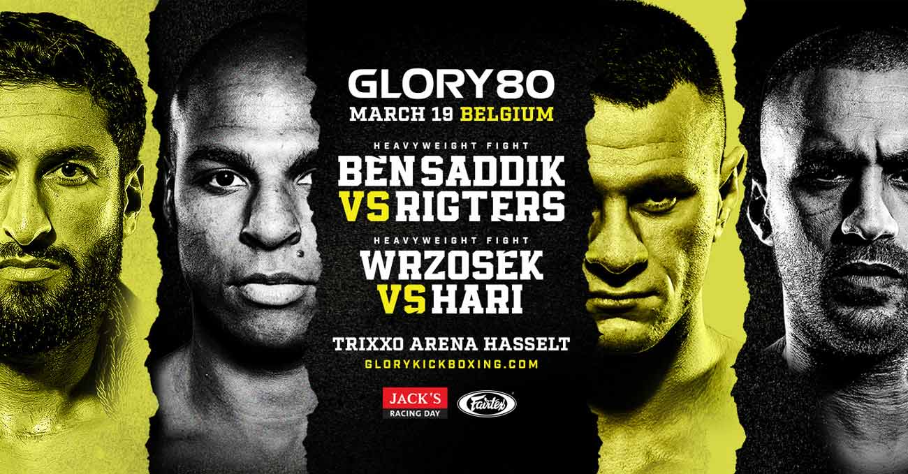 Jamal Ben Saddik vs Levi Rigters full fight video Glory 80 poster