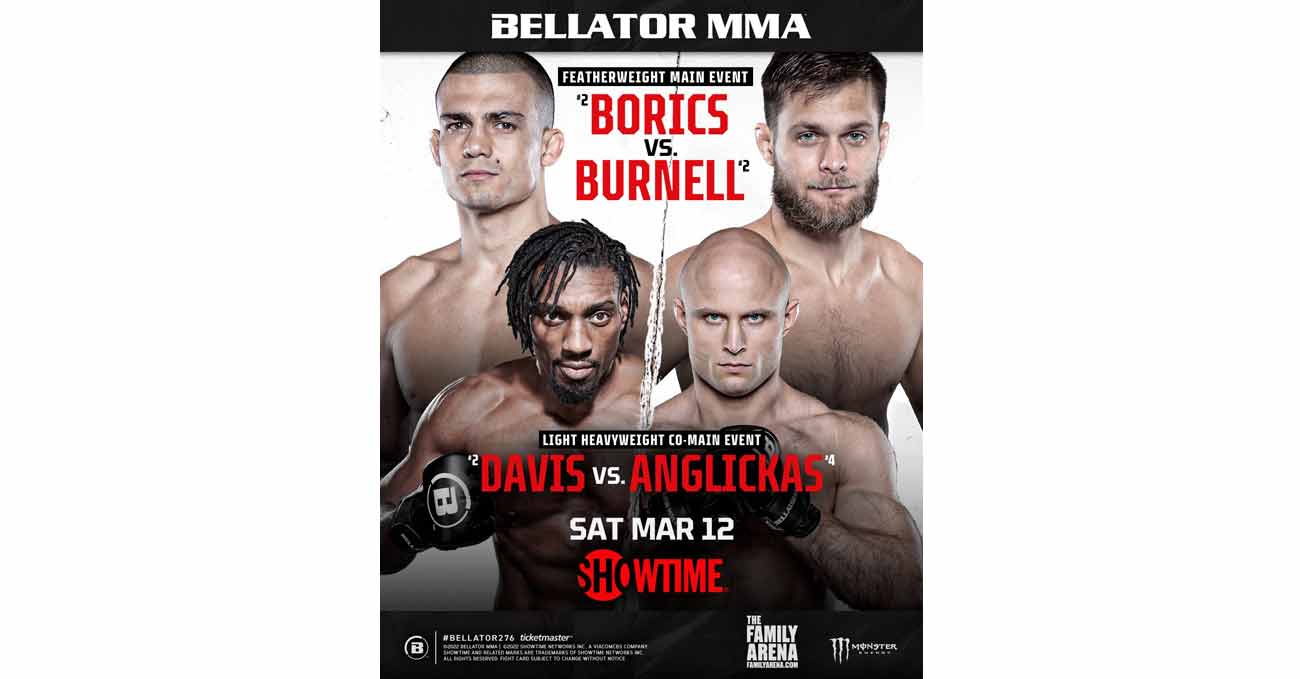 Adam Borics vs Mads Burnell full fight video Bellator 276 poster