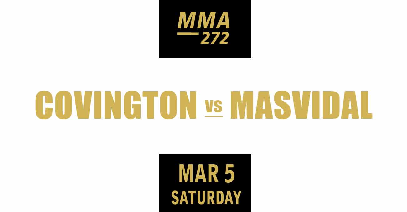 Colby Covington vs Jorge Masvidal full fight video UFC 272 poster by ATBF