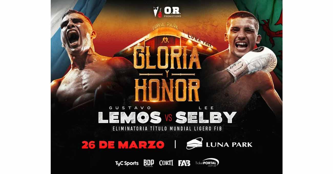 Gustavo Daniel Lemos vs Lee Selby full fight video poster 2022-03-26