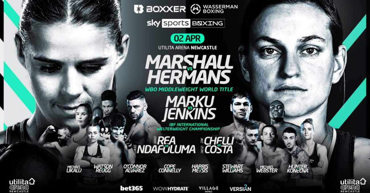 Savannah Marshall vs Femke Hermans full fight video poster 2022-04-02