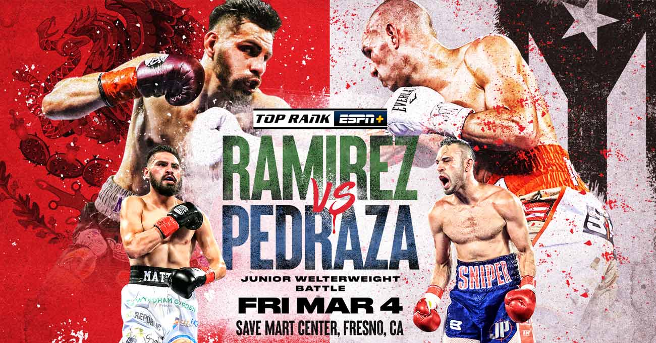 Jose Carlos Ramirez vs Jose Pedraza full fight video poster 2022-03-04
