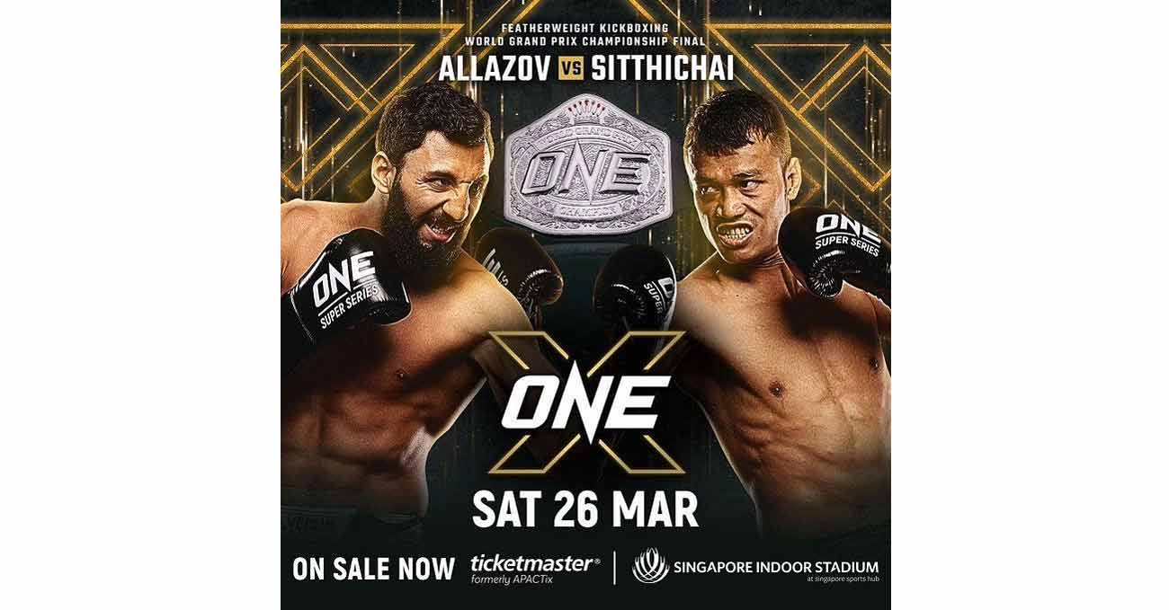 Sitthichai Sitsongpeenong vs Chingiz Allazov 2 full fight video ONE X poster