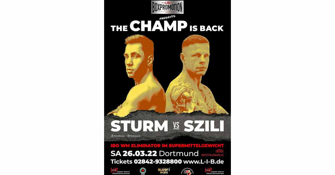 Felix Sturm vs Istvan Szili full fight video poster 2022-03-26