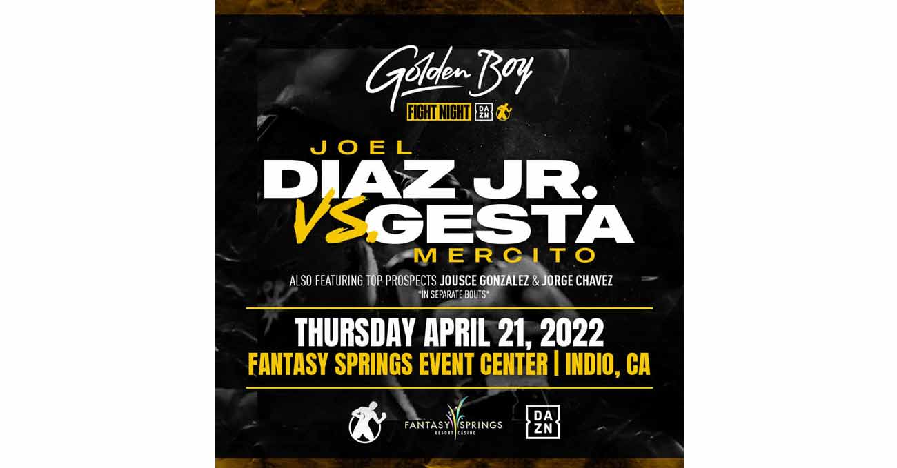 Joel Diaz Jr vs Mercito Gesta full fight video poster 2022-04-21