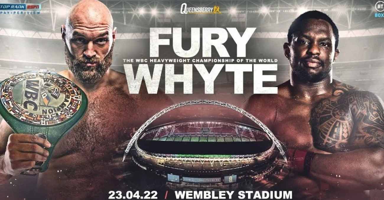 Tyson Fury vs Dillian Whyte full fight video poster 2022-04-23