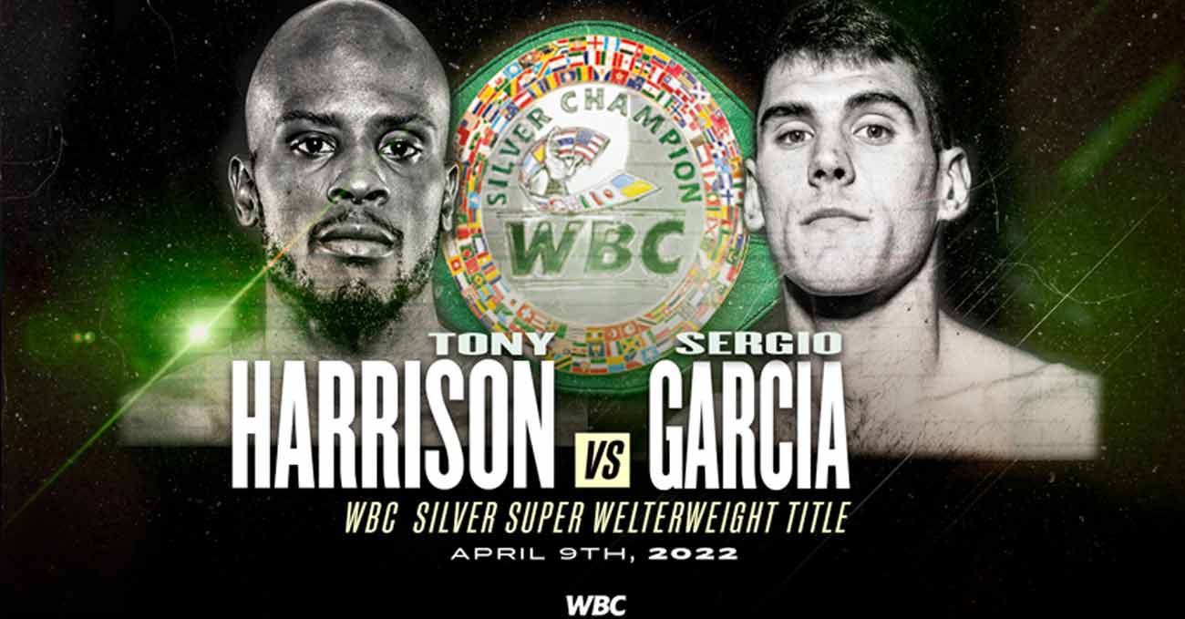 Tony Harrison vs Sergio Garcia full fight video poster 2022-04-09
