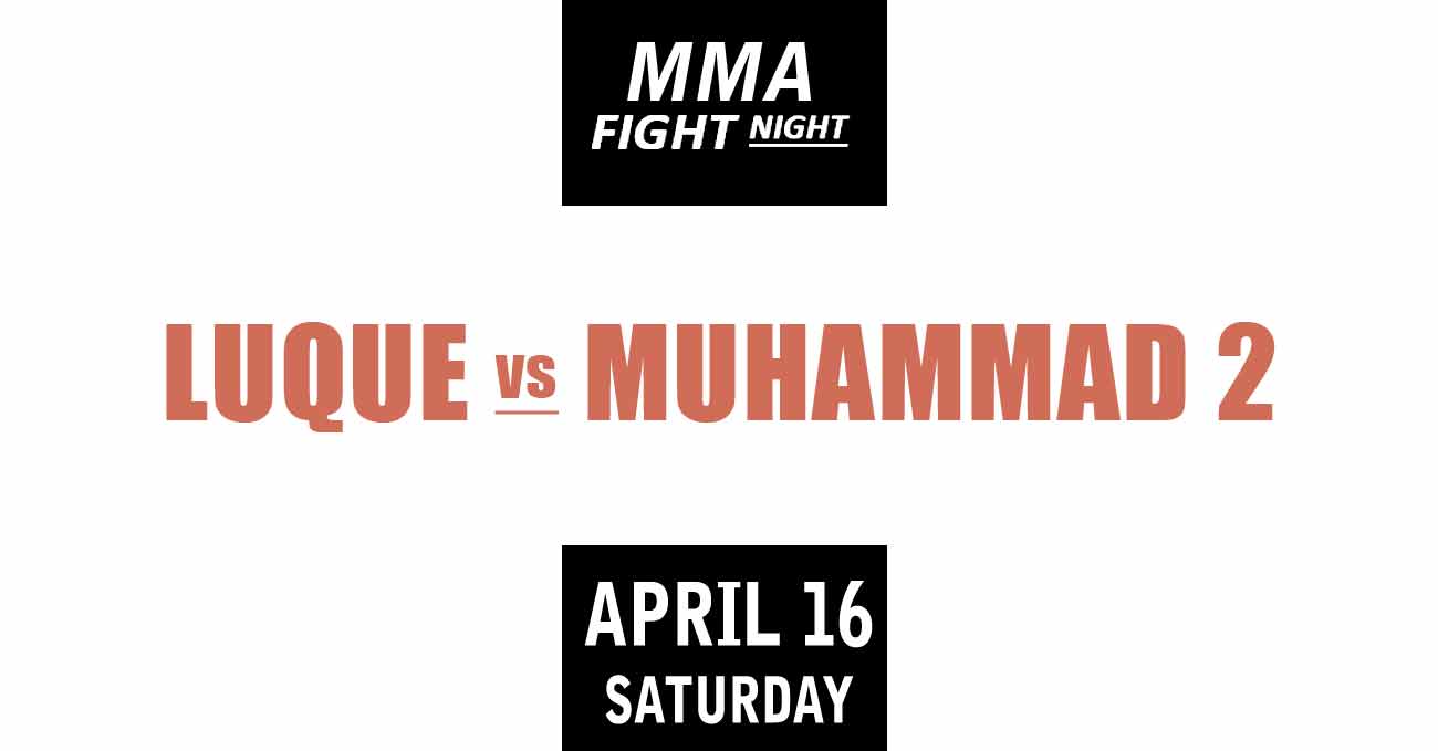 Vicente Luque vs Belal Muhammad 2 full fight video UFC Vegas 51 poster by ATBF